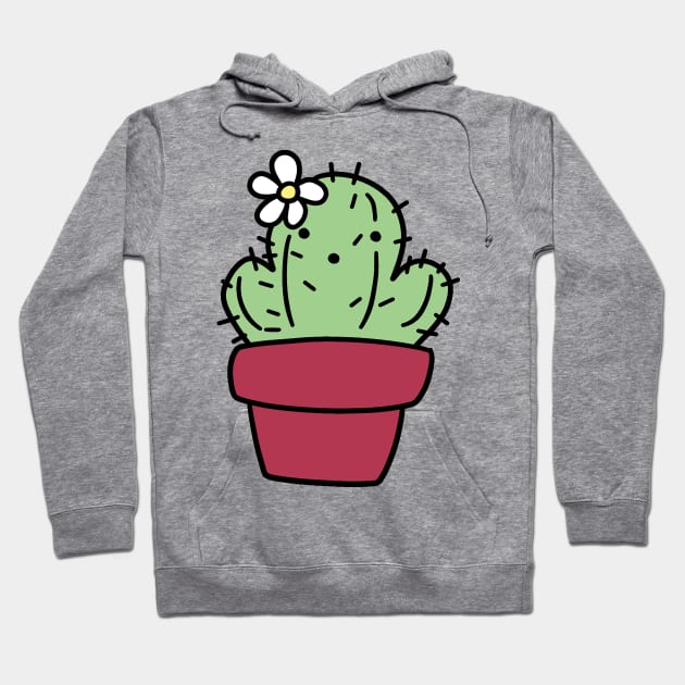 Potted Flower cactus Hoodie by saradaboru